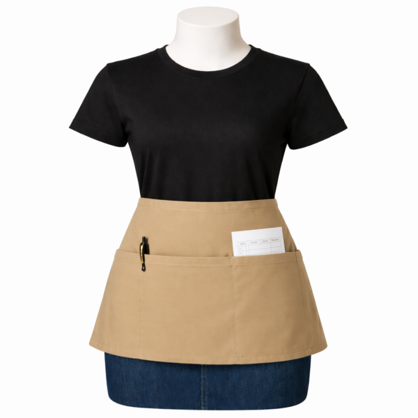 Half Waist Apron with Pockets Kenya Professional Service Apron