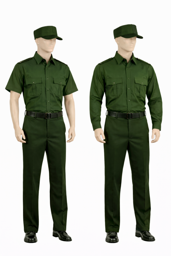 Jungle Green Security Uniform in Kenya Professional Twill Guard Wear
