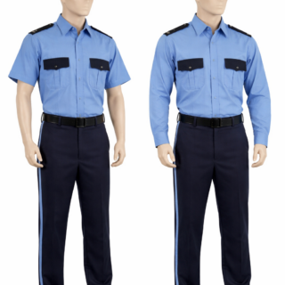 Long sleeve security uniform in Kenya made from durable twill fabric for professional guard teams
