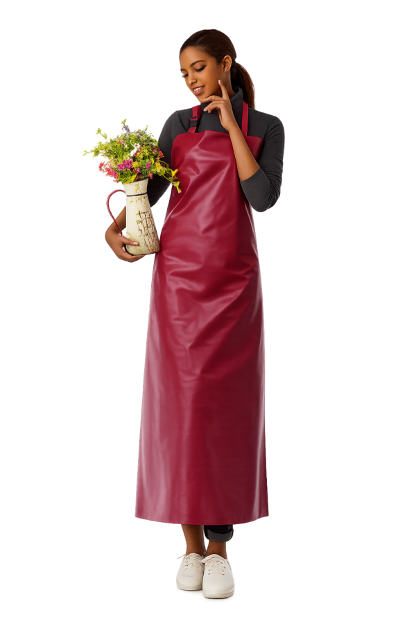 Maroon PVC Waterproof Apron Kenya
