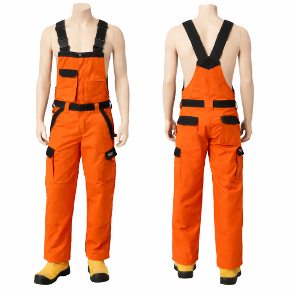Men’s industrial worker dungarees Nairobi made from durable twill fabric for workshop and factory use
