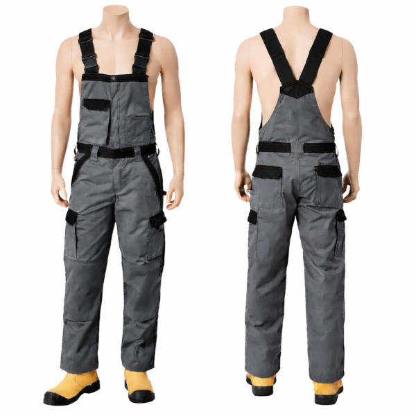 Men’s work dungarees Nairobi made from durable twill fabric for industrial use