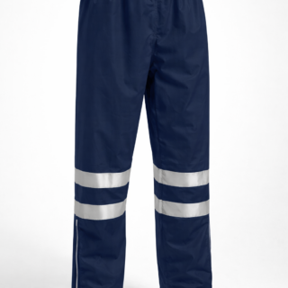 Navy Blue Reflective Waterproof Rider Trousers in Kenya – 190T Nylon Rain Pants