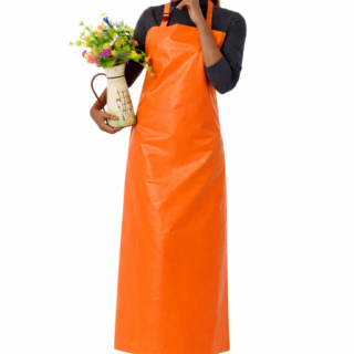 Orange PVC waterproof apron Kenya full length industrial apron