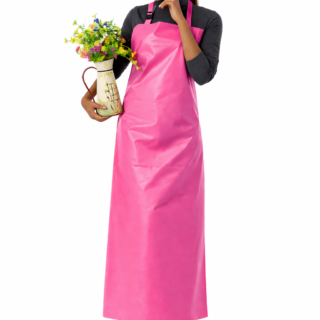 Pink PVC waterproof apron Kenya full length industrial apron