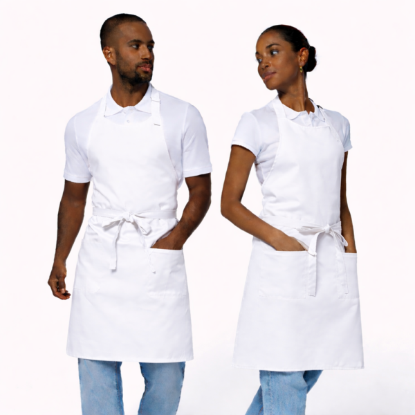 Polycotton bib apron Nairobi smart professional catering and hospitality apron