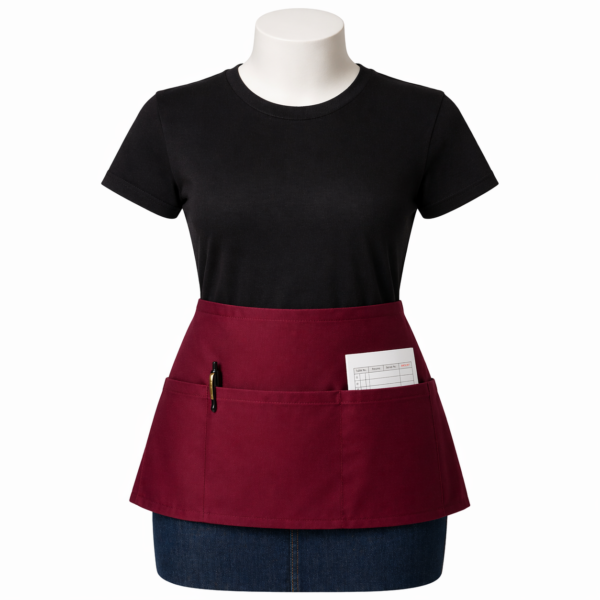 Waiter half apron Kenya smart professional hospitality service apron