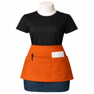 Waitress half apron Kenya smart professional hospitality service apron
