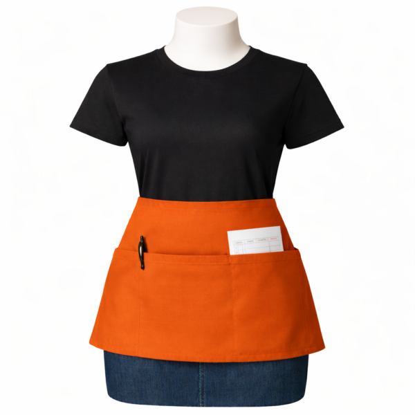 Waitress half apron Kenya smart professional hospitality service apron