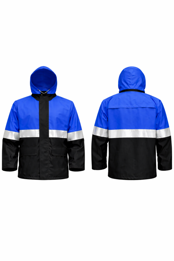 Waterproof Reflective Raincoat Kenya – 190T Nylon Hooded Coat