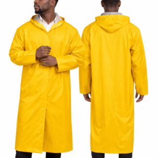 Yellow PVC Raincoat in Kenya – Heavy Duty Waterproof Safety Rainwear