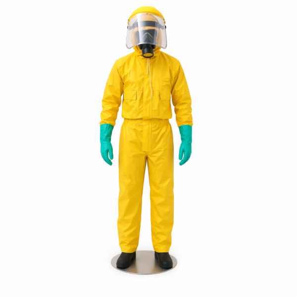 Yellow spray overall Kenya hooded waterproof protective overall