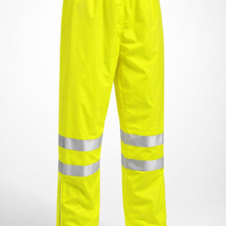 lime green reflective waterproof rider trousers in Kenya 190T nylon rain pants