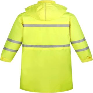 security guard raincoat in Kenya reflective waterproof PVC jacket