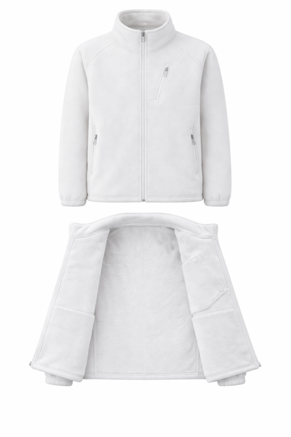 white Corporate Fleece Jacket in Kenya