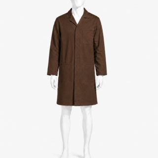 Chocolate Brown Dust Coat in Kenya – 265 GSM Tetrex Workwear
