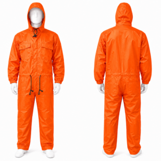 Orange Waterproof Overall Kenya with Internal Nylon Lining