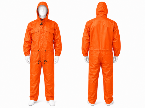 Orange Waterproof Overall Kenya with Internal Nylon Lining