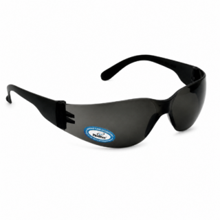 Vaultex V701 safety spectacle with dark anti-scratch polycarbonate lens and black temple arms